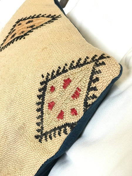 High end Modern home decor. Kilim pillow case, cushion cover. Ethnic embroidery, minimal style. 