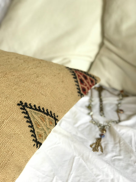 Kilim pillow case, cushion cover. Bohemian, ethnic tribal design. Vintage, modern, home decor, minimal.